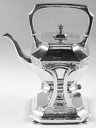 Somerset-Engraved (Sterling, Hollowware) Kettle, Stand & Burner