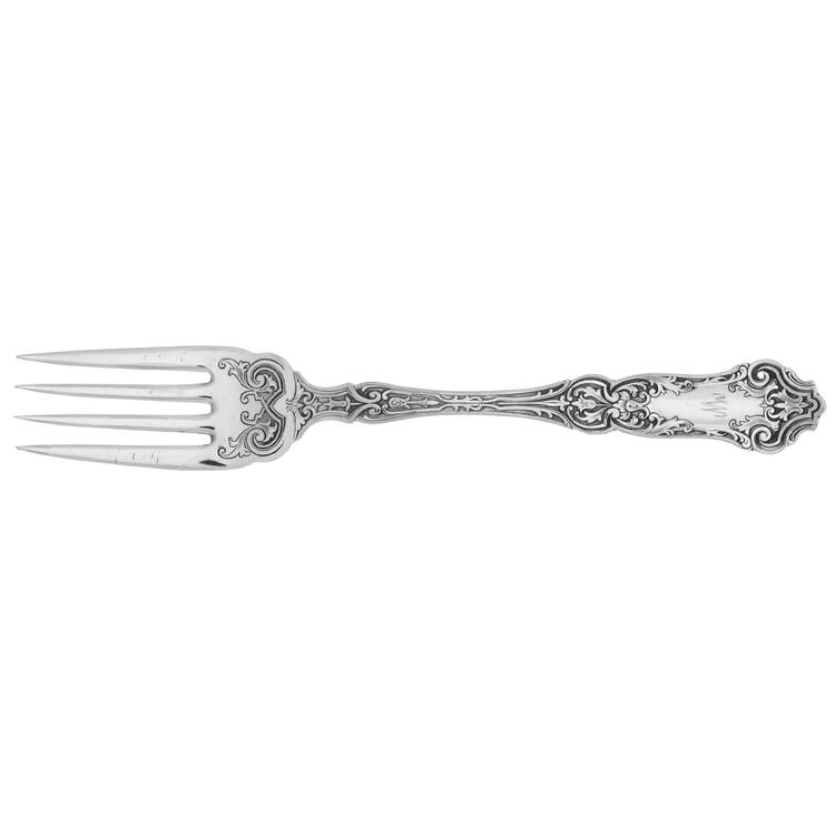 Cardinal (Silverplate, 1907, Monograms) Individual Solid Fish Fork