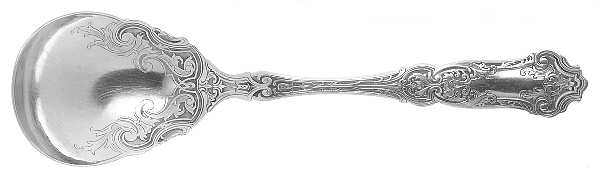 Cardinal (Silverplate, 1907, Monograms) Sugar Spoon