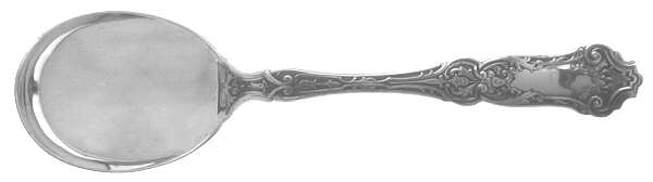 Cardinal (Silverplate, 1907, Monograms) Round Bowl Soup Spoon (Gumbo)