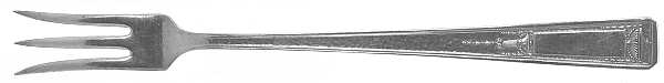 Buckingham (Silverplate, 1924, Monograms) Cocktail/Seafood Fork