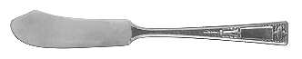 Buckingham (Silverplate, 1924, Monograms) Flat Handle Butter Spreader