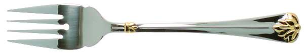 Golden Interlude (Stainless, Gold Accent) Individual Salad Fork