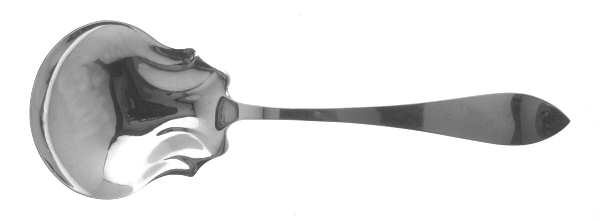 WED17 (STERLING) Solid Smooth Casserole Spoon