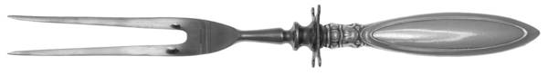 WSC21 (STERLING) Small Steak Carving Fork with Stainless Prongs