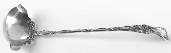 Floral (Silverplate, 1902, Monograms) Punch Ladle Solid Piece
