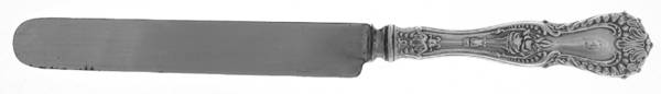 Dorothy Vernon (Sterling, 1909, Monograms) Blunt Hollow Knife with Bolster