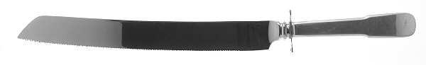 Colonial Fiddle (Sterling, 1925) Wedding Cake Knife with Stainless Blade