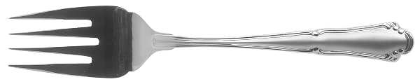 Empire (Stainless, Frosted) Medium Solid Cold Meat Serving Fork