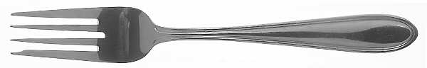 Modern Thread (Stainless) Individual Salad Fork by Wallace Silver