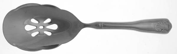 Country Shell (Stainless) Solid Pierced Casserole Spoon