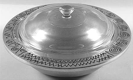 Reggae (Armetale, Hollowware) 3 Pc Round Glass Covered Casserole-Uses RCV11H