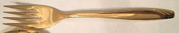 Golden Caribbean (Gold Electroplate) Individual Salad Fork