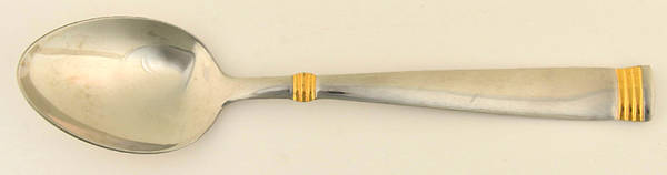 Golden Napoli (Stainless, Gold Accent) Tablespoon (Serving Spoon)