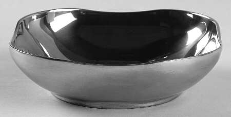 Boston-Classic (Armetale, Hollowware) Metal Chip and Dip Bowl Only