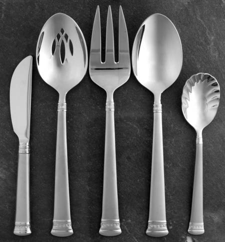 Carina-Matte (Stainless) 5 Piece Hostess Set
