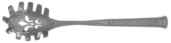 Carina-Matte (Stainless) Pasta Server with Stainless Bowl HC