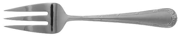 Russborough-Matte (Stainless) Large Solid Cold Meat Serving Fork