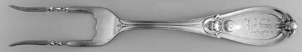 Grecian (Sterling, 1882, Monograms) Altered Fork Baked Potato Fork