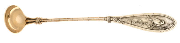 Japanese (Sterling, 1874, Monograms) Mustard Spoon