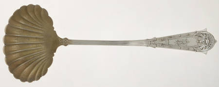 Egyptian (Sterling, 1875) Oyster Ladle Solid Piece