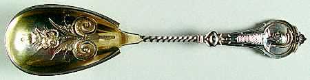 Warrior (STERLING, 1863) Small Solid Berry/Casserole Spoon