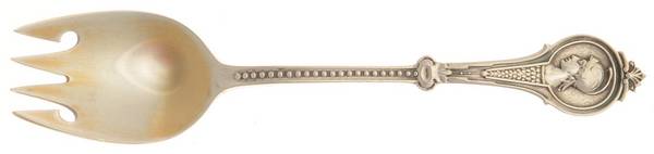 Warrior (STERLING, 1863) Coin Silver Small Ice Cream Fork