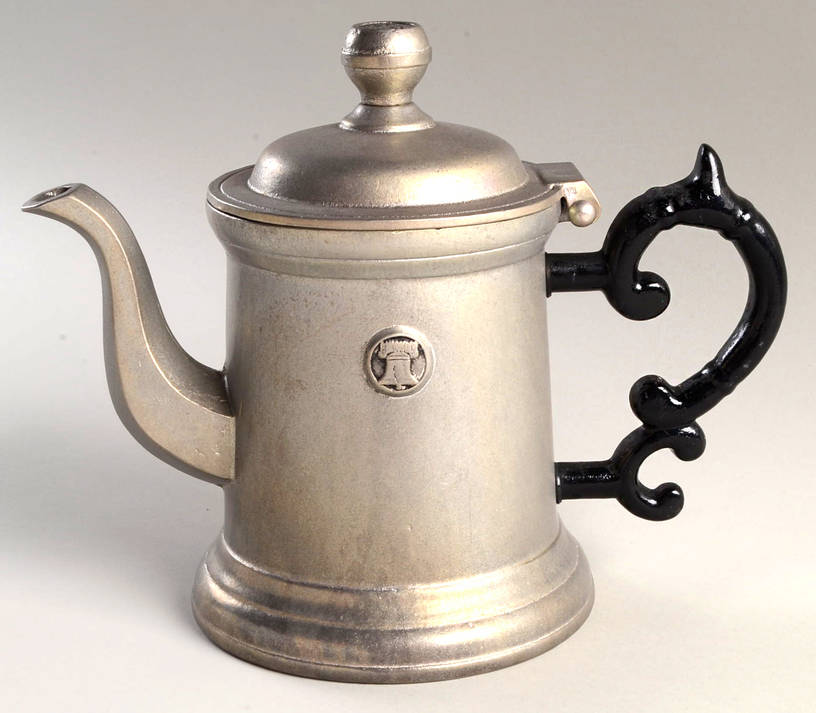 Plough Tavern (Armetale, Hollowware, Satin) Black Handle Coffee Pot