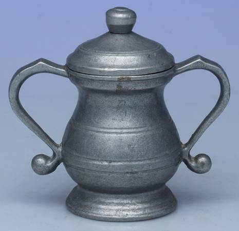Plough Tavern (Armetale, Hollowware, Satin) Sugar Bowl with Lid