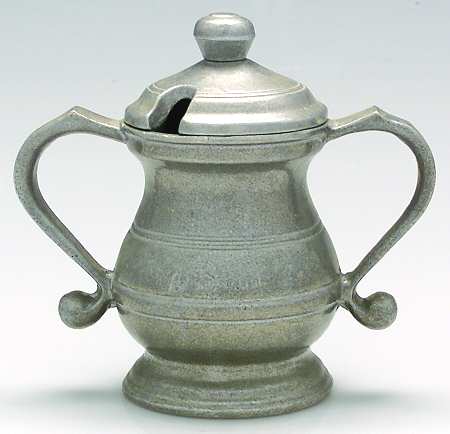 Plough Tavern (Armetale, Hollowware, Satin) Sugar Bowl with Lid
