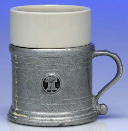 Plough Tavern (Armetale, Hollowware, Satin) Coffee Cup with Ceramic Liner