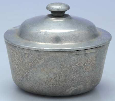 Plough Tavern (Armetale, Hollowware, Satin) Round Butter Tub & Lid