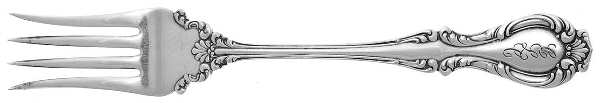 Joan (Silverplate, 1896, Monograms) Individual Salad Fork