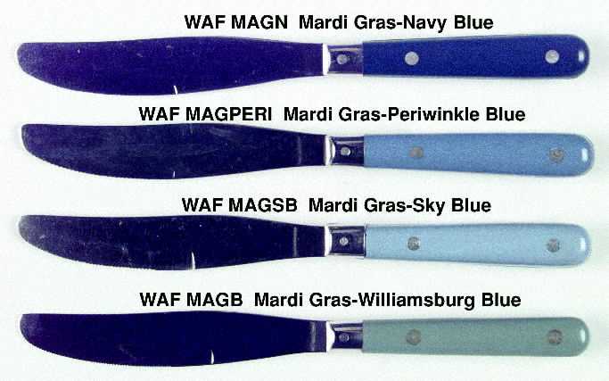 Mardi Gras-Periwinkle Blue (Stainless) Modern Hollow Knife