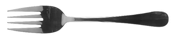 Hartford (Stainless, China) Medium Solid Cold Meat Serving Fork