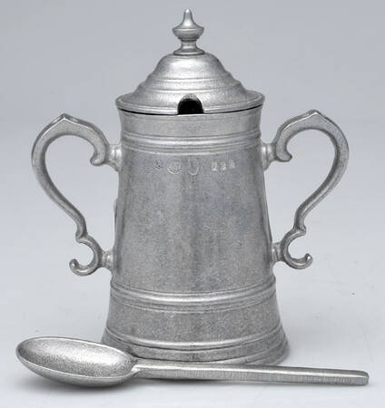 Flagon (Armetale, Hollowware) Sugar Bowl & Lid with Spoon