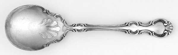 Troy (Silverplate, 1902, Monograms) Sugar Spoon by Wallace Silver