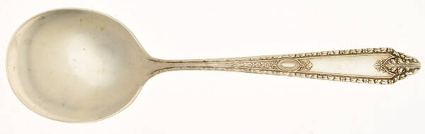 Cinderella (Sterling, No Monograms) Round Bowl Soup Spoon (Cream Soup)
