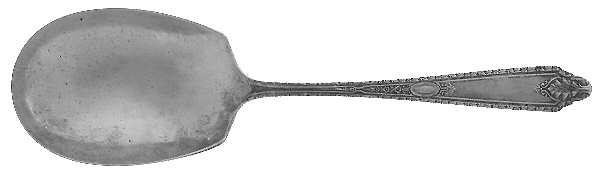 Cinderella (Sterling, No Monograms) Preserve Spoon