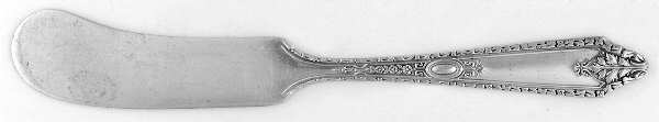 Cinderella (Sterling, No Monograms) Flat Handle Butter Spreader