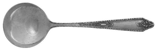 Cinderella (Sterling, No Monograms) Round Bowl Soup Spoon (Bouillon)