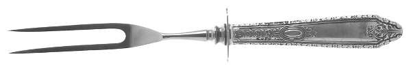 Cinderella (Sterling, No Monograms) Small Carving Fork W/Sterling Guard
