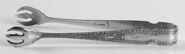Cinderella (Sterling, No Monograms) Large Sugar Tongs