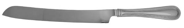 Continental Bead (Stainless) Wedding Cake Knife with Stainless Blade HC