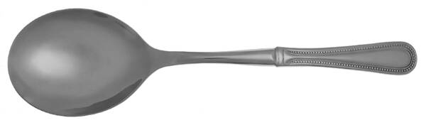 Continental Bead (Stainless) Casserole Spoon with Smooth Stainless Bowl HC