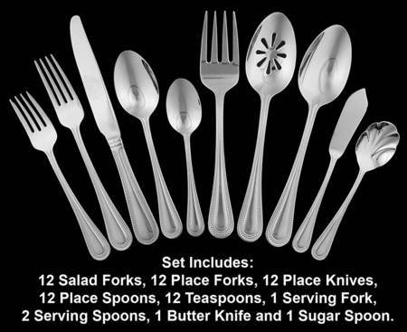 Continental Bead (Stainless) 65 Piece Set