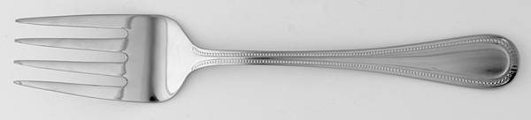 Continental Bead (Stainless) Medium Solid Cold Meat Serving Fork