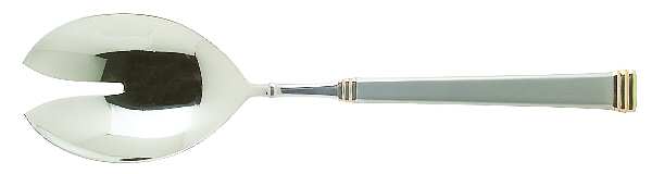 Satin & Gold (Stainless) Solid Serving Fork