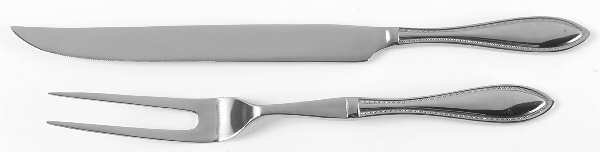 American Tradition (Stainless) Large 2-Piece Roast Carving Set, Solid Piece