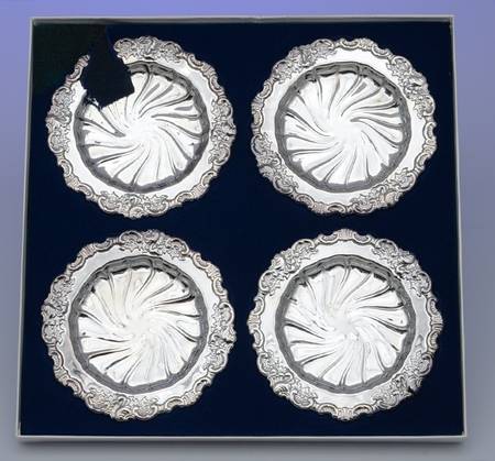Baroque (Silverplate, Hollowware, Newer) Coaster - Set of 4